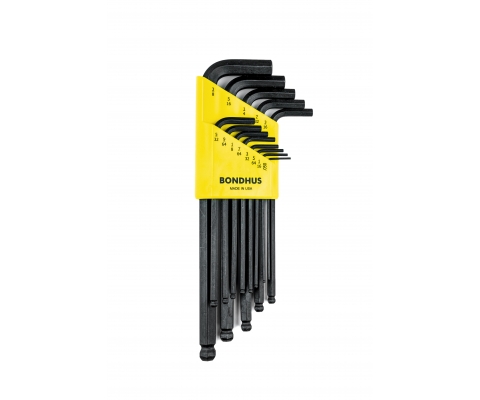 Set inčni imbus L-ključeva sa kugličnom glavom Bondhus HEX .050-3/8 10937 13 kom