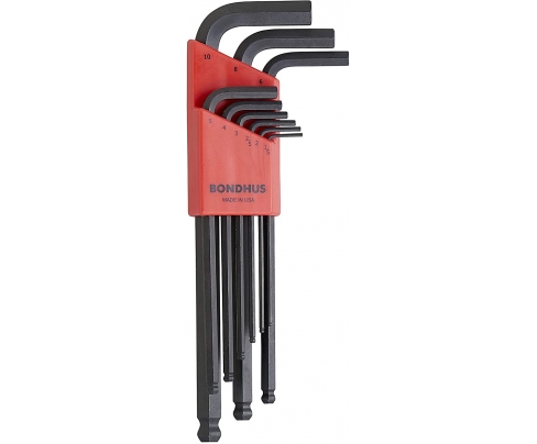 Set dugih imbus ključeva sa kugličnom glavom Bondhus HEX 1,5 - 10,0 10999 9 kom