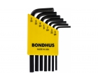 Set kratkih inčnih imbus ključeva Bondhus ProGuard HEX 5/64 - 3/16 12245 7 kom