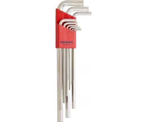 Set ekstra dugih imbus ključeva Bondhus BriteGuard HEX 1,5 - 10,0 17199 9 kom