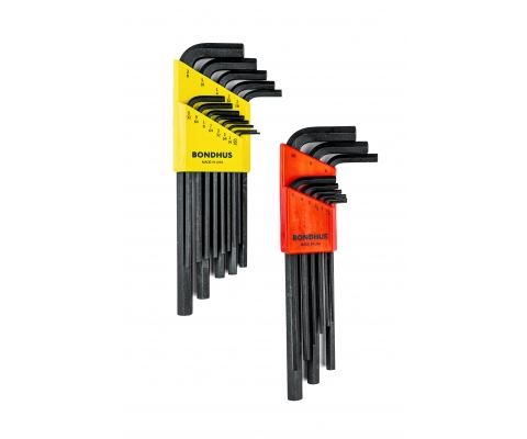Set dugih metričkih i inčni imbus ključeva HEX Bondhus Multi Pack ProGuard 22199 22 kom