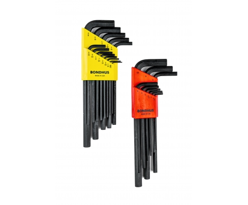 Set dugih metričkih i inčni imbus ključeva HEX Bondhus Multi Pack ProGuard 22199 22 kom